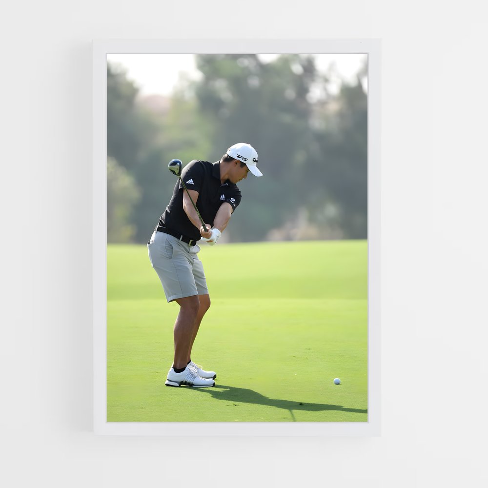 Poster Swing de Morikawa – affiche Golf (vue 3)